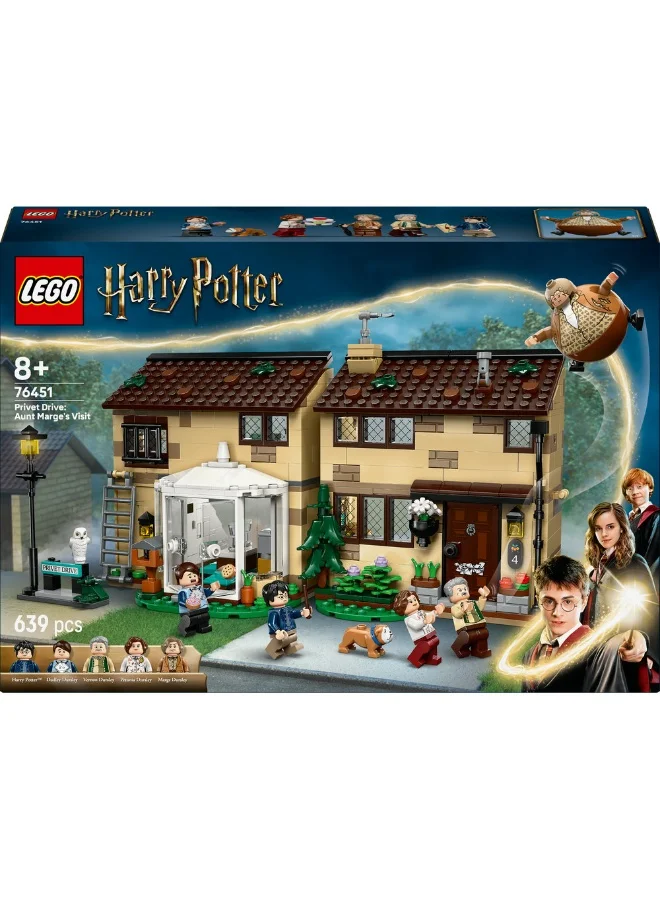 LEGO Harry Potter Tm Privet Drive: Aunt Marge'S Visit 76451 (639) Pieces