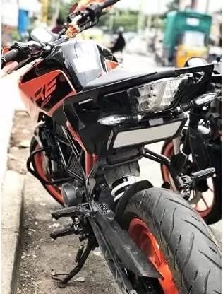 Autozap Premium Magnetic Foldable Tail Tidy Number Plate Holder for Universal for All Bikes - Image 2