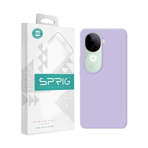SPRIG Compatible with iQOO Z9s Premium SilkTone Back Cover Drop Tested Shock Proof Mobile Case for Men, Women, Boys and Girls with Camera Protection (Light Purple) - Image 1