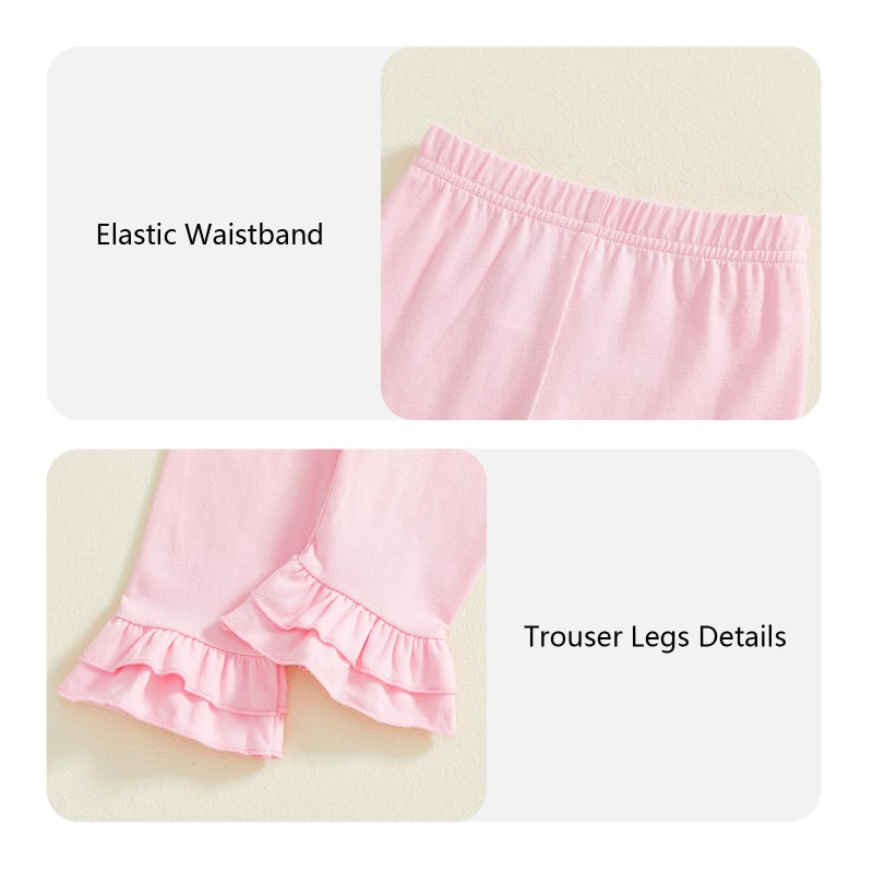 Kuriozud Toddler Baby Girl Clothes Sleeveless Shirts Tunic Top and Ruffle Pants Set 2 Piece Spring Summer Outfits (Striped Purple, 18-24 Months) - Image 5