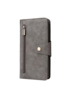 Nail Buckle Zipper Wallet Style Leather Case For IPhone 14 Pro Max IPhone 14 Plus Digital Computer Protective Cover-Color:grey-Applicable Models:iphone  6G 4.7