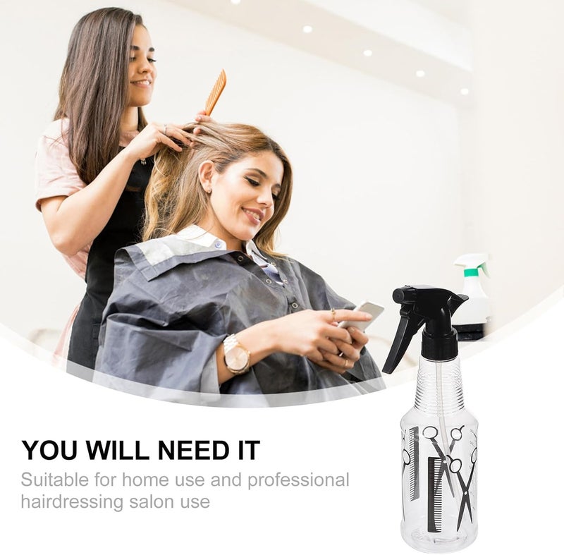 Zerodeko 2pcs Plastic Hair Styling Spray Bottles with Fine Mist Salon Water Mister for Home and Professional Hair Care - Image 4