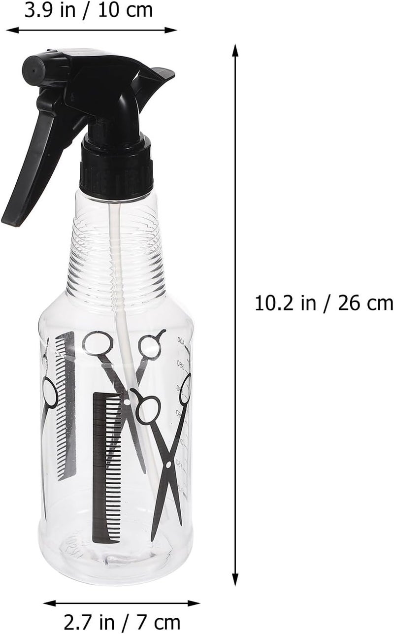 Zerodeko 2pcs Plastic Hair Styling Spray Bottles with Fine Mist Salon Water Mister for Home and Professional Hair Care - Image 2