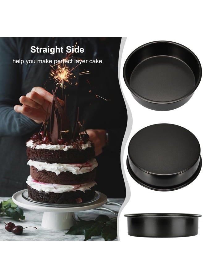 AWTBDP 6 Inch Cake Pans Set of 3, Smash Cake Pans with 100PCS Parchment Paper for Layer Cakes, No-Stick Round Cake Pan Sets for Baking, Durable Baking Pan Set for Christmas Birthday, Dishwasher Safe - Image 5