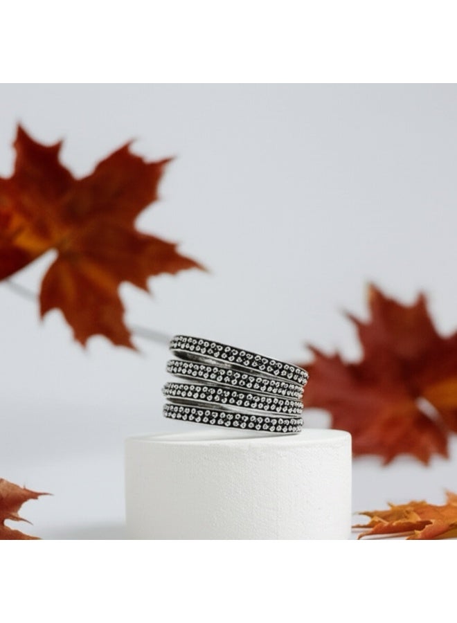 Pretty Precious Bangle Set with Oxidised Plating for Women (Set of 4) – Available in Size 2.6 | Traditional Boho Style - Image 3
