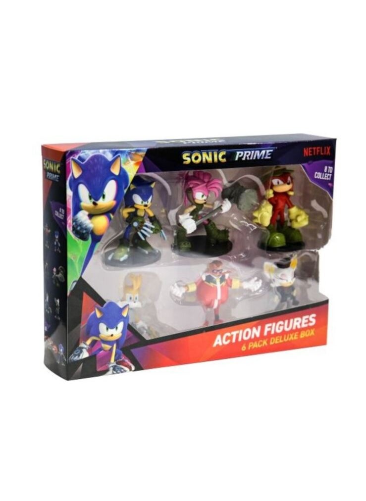 SONIC - Sonic Articulated Action Figures 6 Pack Deluxe Box S1 - 1 Pack Only, Assorted - Image 1