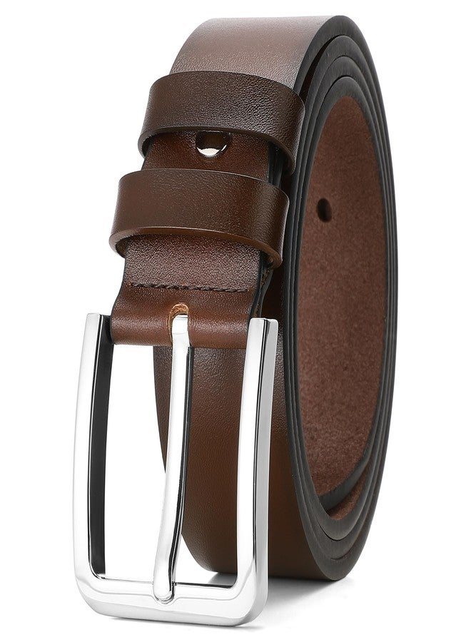 SENDEFN Men's Leather Dress Belt - Every Day Leather Jeans Belt for Men Work Business Casual, Classic and Fashion Designs with Gift Box - Image 1