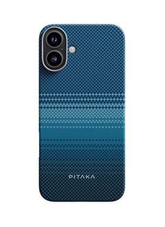PITAKA pitaka for iPhone 16 Case Compatible with MagSafe, Thin & Light iPhone 16 Case with a Caseless Feel, 1500D Aramid Fiber Woven Tactile Woven Case- Moonrise  - Image 1