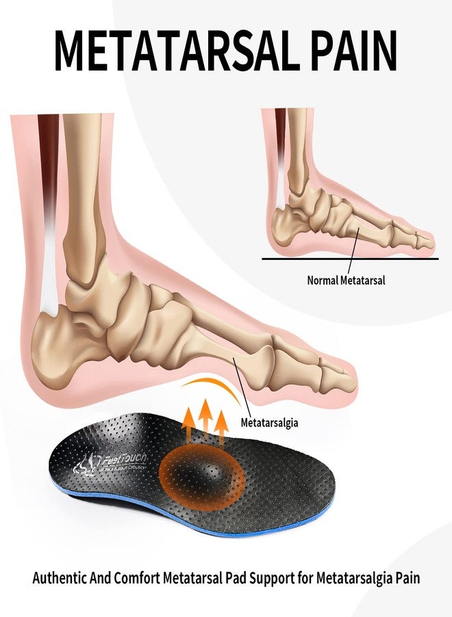 FEETTOUCH نعال فيت تاتش الأصلية المصنوعة من الجلد الطبيعي الفاخر، مصممة خصيصًا لتقويم القدم، توفر دعمًا قويًا لقوس القدم، مع حشوات من مادة بورون، ونعال داخلية من ألياف الكربون والبولي يوريثان، لتخفيف آلام ورم مورتون العصبي، بالإضافة إلى وسادة مشط القدم. - Image 3