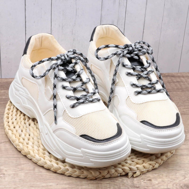 DELELE 2 Pair Round Wave Shape Non Slip Heavy Duty and Durable Outdoor Climbing Shoelaces Light Gray&Black Hiking Shoe Laces Shoestrings-47 inch - Image 2