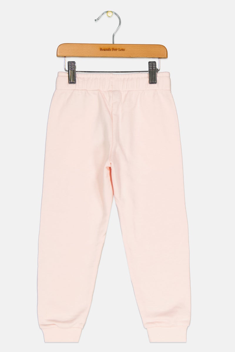 PUMA Kids Girl Sportswear Fit Brand Logo Jogger Pants, Pink - Image 2