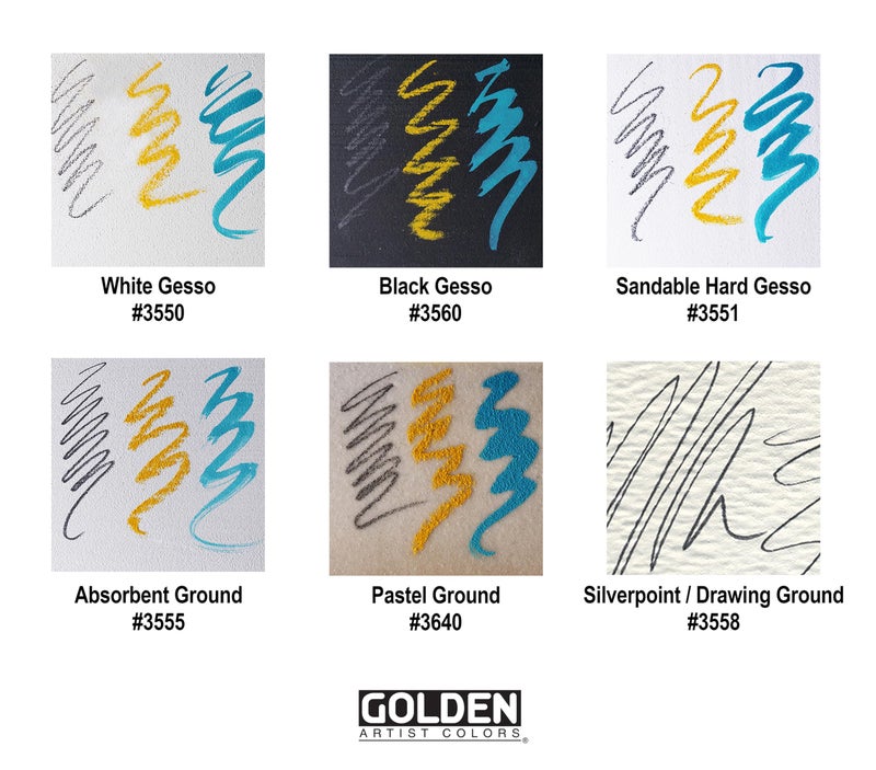 Golden جيسو من جولدن، 32 أونصة سائلة، جيسو أكريليك احترافي، غير شفاف - Image 4