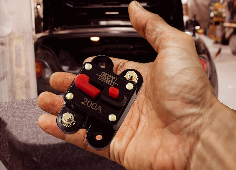 KCT Car Audio Circuit Breaker Reset Fuse 200A for System Protection 12V/24V … - Image 2