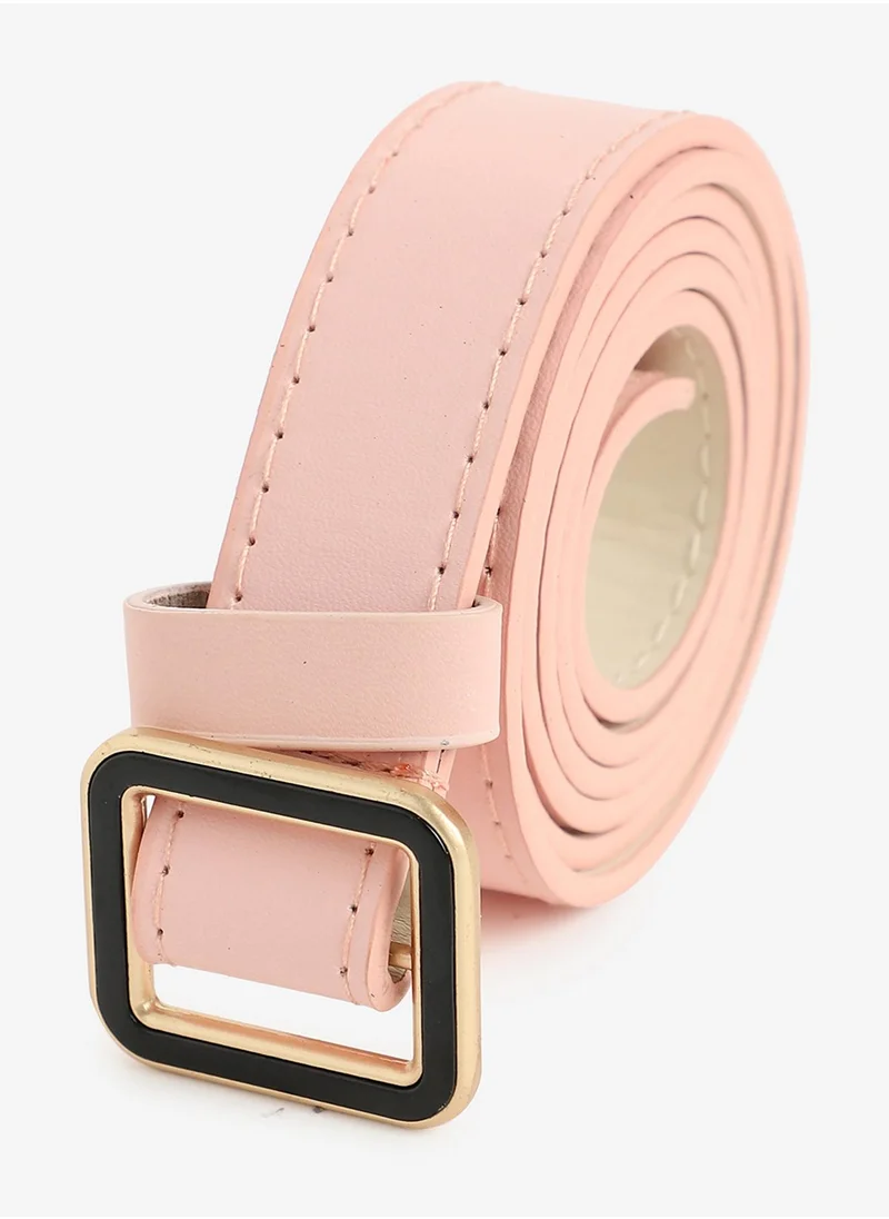 Haute Sauce Pink Solid Waist Belt