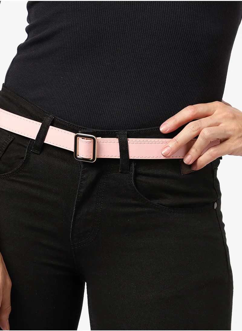 Haute Sauce Pink Solid Waist Belt