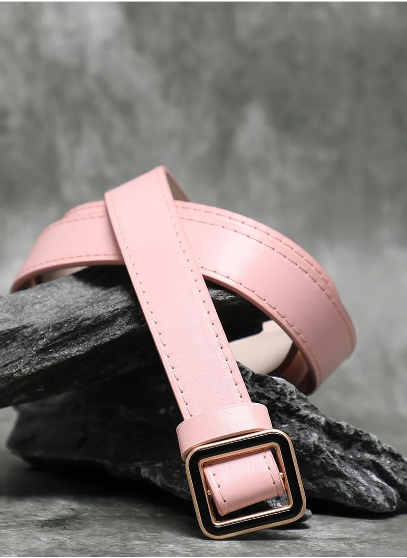 Haute Sauce Pink Solid Waist Belt