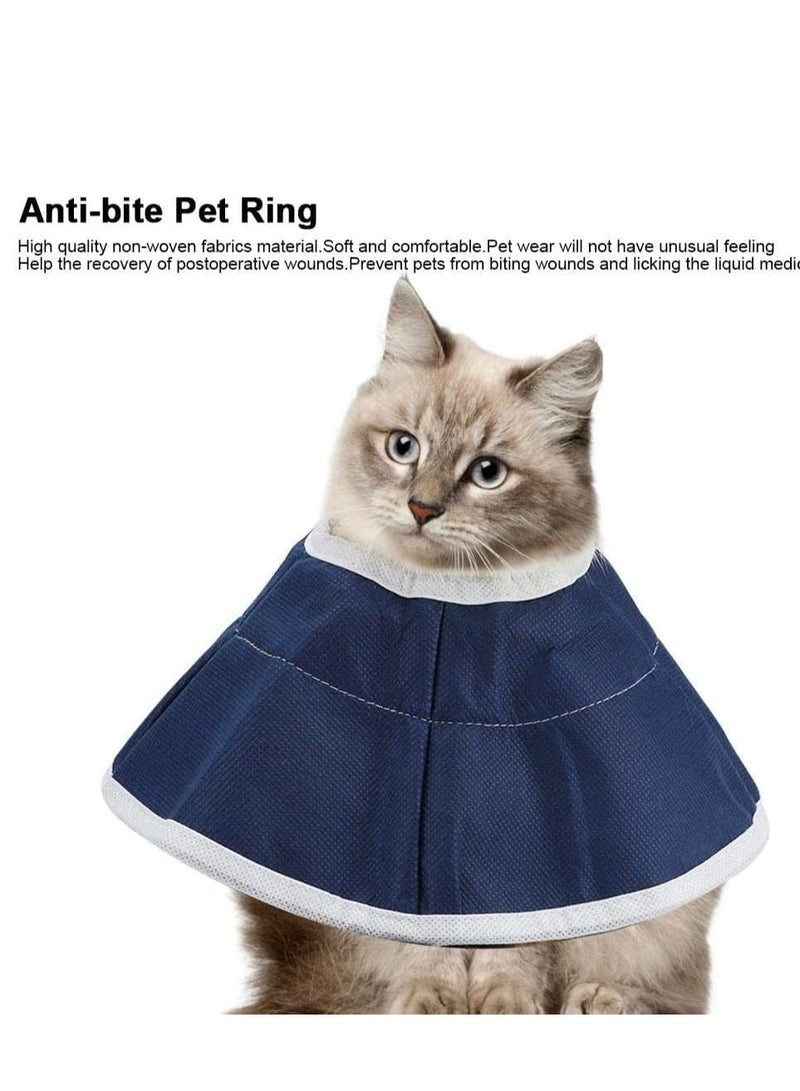 KASTWAVE Cat Cones for Head Small Dog Cone Pet Cone Non-woven Fabrics Waterproof Anti-bite Anti-grab Neck Ring Dogs Cats Dog Cat Protection Cover  - Image 2