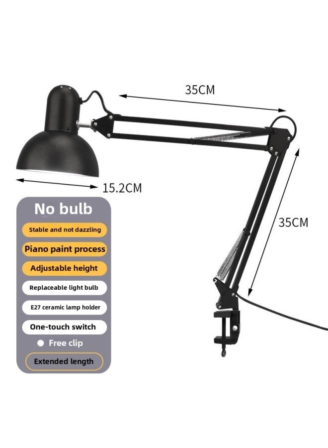 Generic Long Arm Folding 37cmLED Eye Protection Table Lamp Clip Learning And Working Nail Art Eyelash Maintenance Painting Tattoo Embroidery-Color:White-18 Watt Flying Saucer Led Eye Protection Bulb (exclusively For Tattoo And Embroidery)  - Image 5