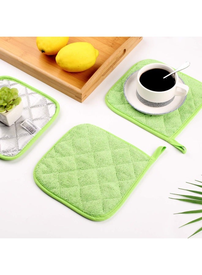 Thickened Heat Insulation Mat Towel Cloth Coated Silver Cloth Heat Insulation Mat Kitchen Multi-use Baking Heat Insulation Mat Heat Insulation Mat-Color:Gray-Specifications:18*18cm - Image 2