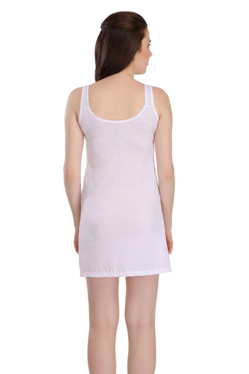 Splash Cotton Rich Camisole Slip for Women|Kurti Slip/Suit Slip/Camisole Slip- 138 White - Image 4