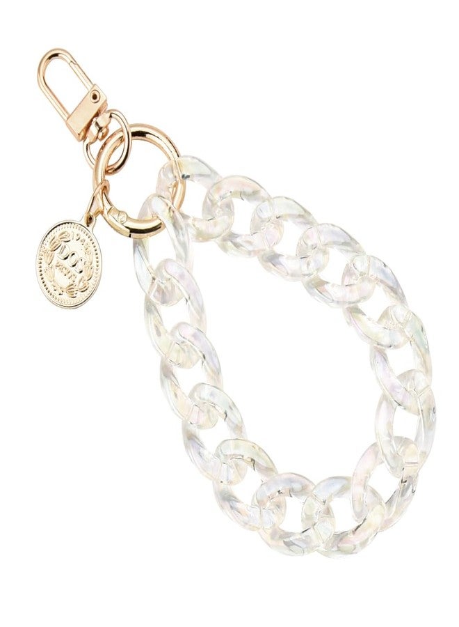 Xiyantiji Cell Phone Chunky Lanyards for Women Girls Handmade Acrylic Phone Charm Wristlet Bracelet Anti Lost Phone Chain Cute Wrist Strap for Phone Case Accessories - Image 1