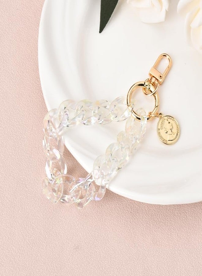 Xiyantiji Cell Phone Chunky Lanyards for Women Girls Handmade Acrylic Phone Charm Wristlet Bracelet Anti Lost Phone Chain Cute Wrist Strap for Phone Case Accessories - Image 3