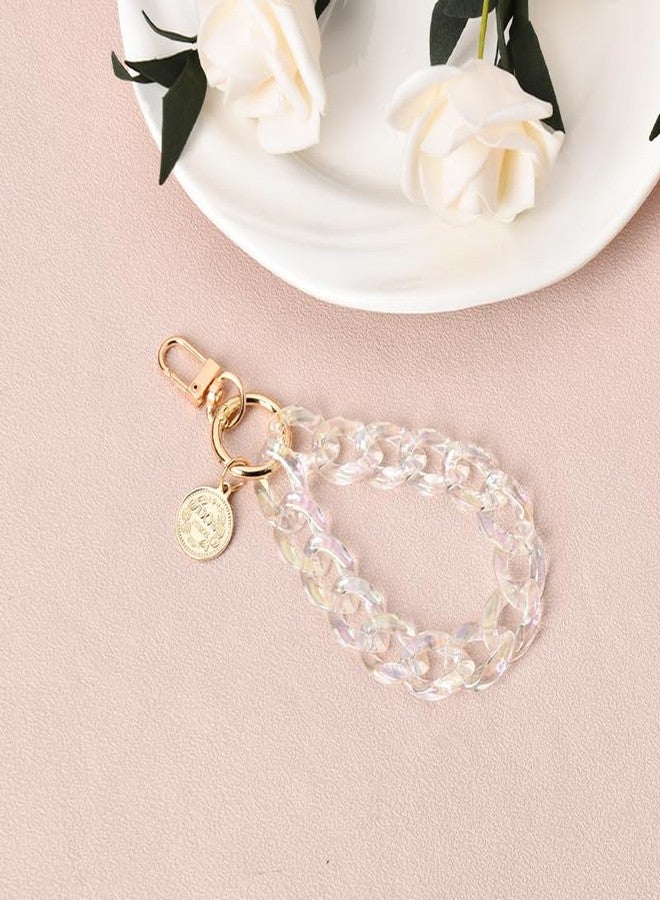 Xiyantiji Cell Phone Chunky Lanyards for Women Girls Handmade Acrylic Phone Charm Wristlet Bracelet Anti Lost Phone Chain Cute Wrist Strap for Phone Case Accessories - Image 2