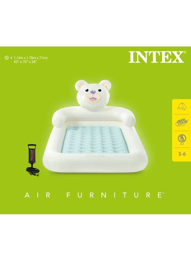 INTEX - Dura Beam Plus Series Mid-Rise Comfort Air Mattress With Fast Fill Usb Pump - Image 1