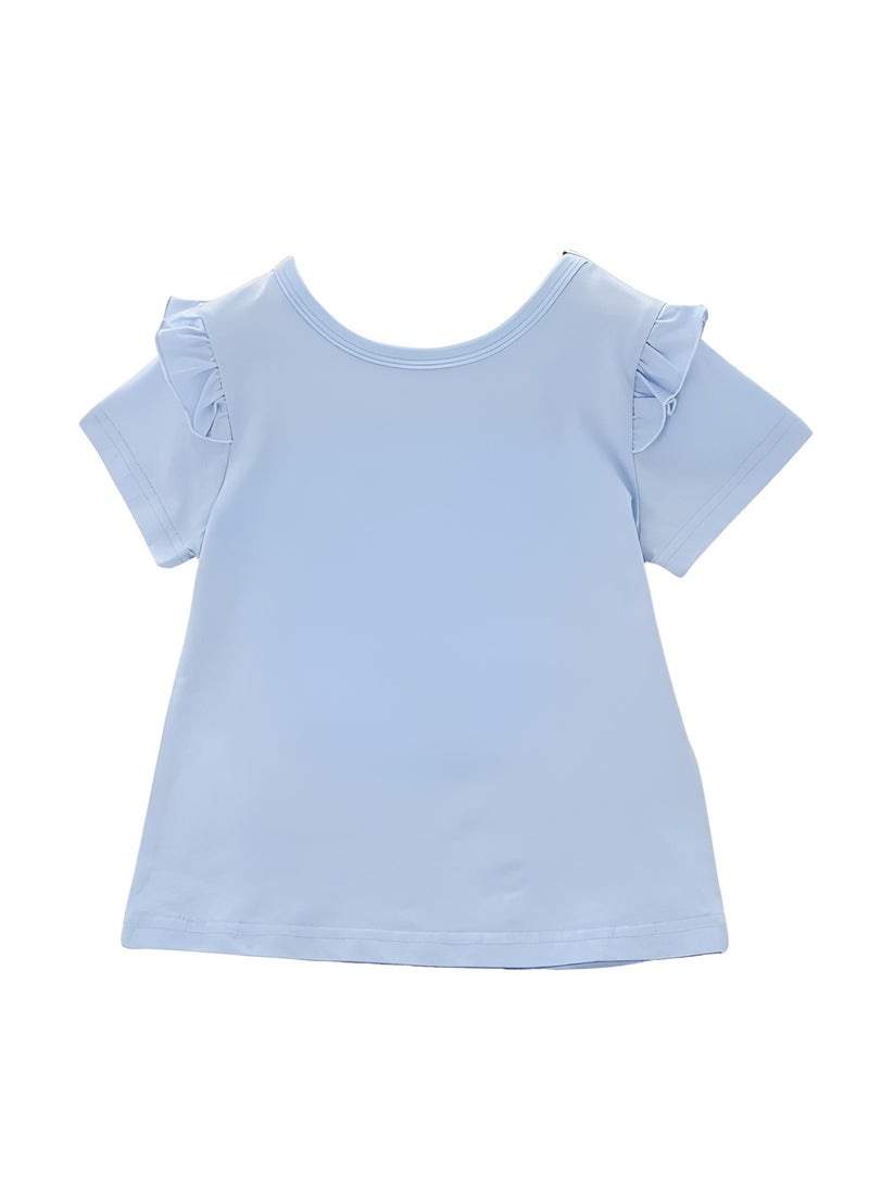 D'Daniela D' Daniela - Elsa Little Sparkle Royals T-Shirt - Blue - Image 2
