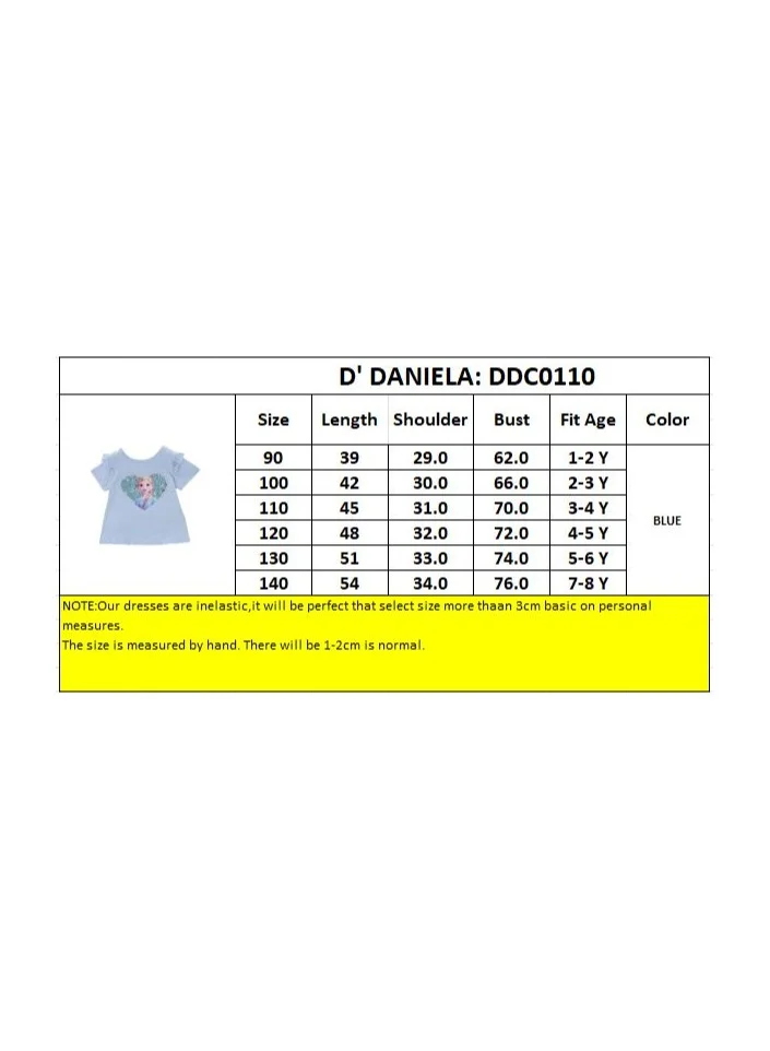 D'Daniela D' Daniela - Elsa Little Sparkle Royals T-Shirt - Blue