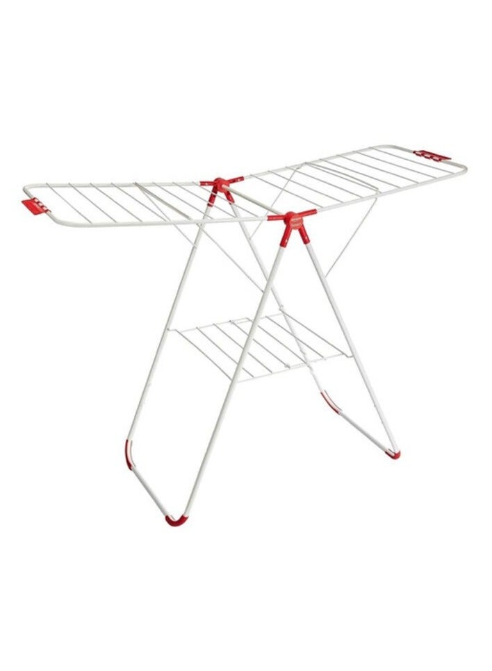 راكسوم رف تجفيف الملابس، رف غسيل من الفولاذ المقاوم للصدأ موفر للمساحة، قابل للطي لسهولة التخزين - Image 1