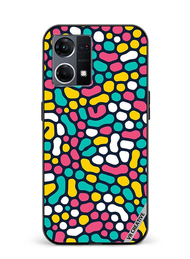 VR CREATIVE Protective Case Cover For Oppo Reno8 4G Design Multicolour - Image 1