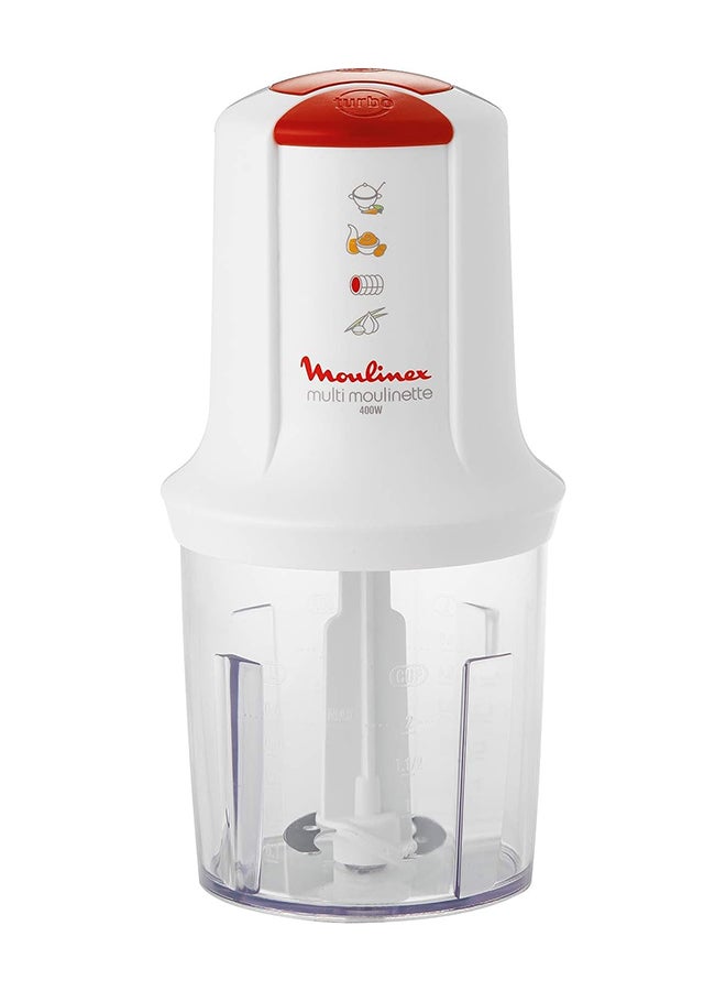 مولينكس مفرمة مولينيت صغيرة متعددة الاستخدامات 500 ml 400 W AT711161 أبيض/ أحمر/ شفاف - Image 1