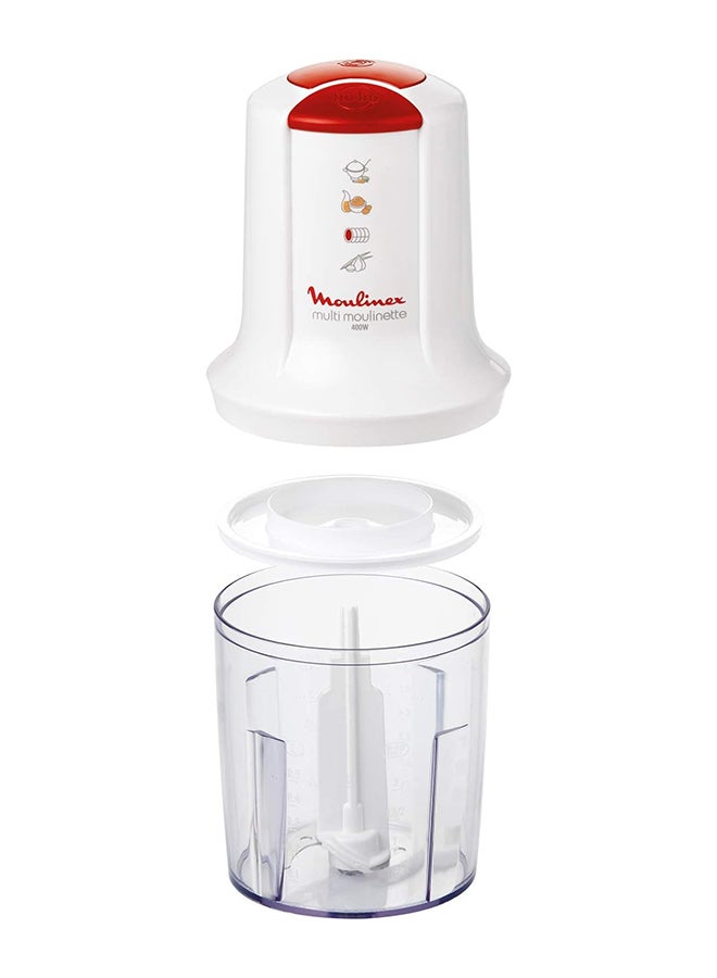 مولينكس مفرمة مولينيت صغيرة متعددة الاستخدامات 500 ml 400 W AT711161 أبيض/ أحمر/ شفاف - Image 4