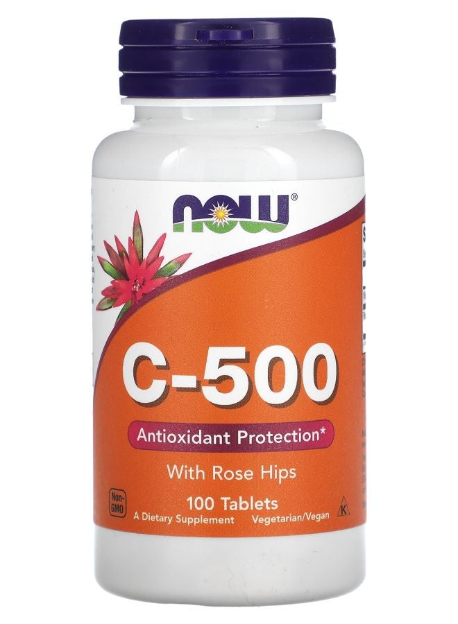 now C-500 with Rose Hips 100 Tablets