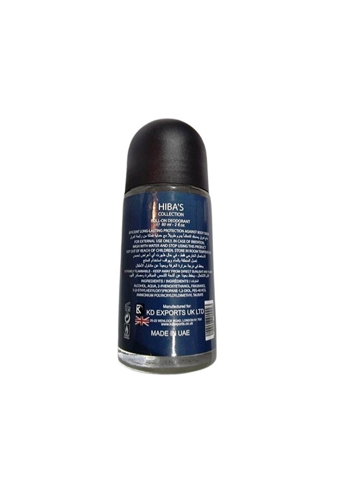هيبا'ز كوليكشن مزيل العرق كولز واو للرجال والنساء - 60 مل (2 أونصة سائلة) - نضارة تدوم طويلاً ورائحة منعشة منشطة - Image 2