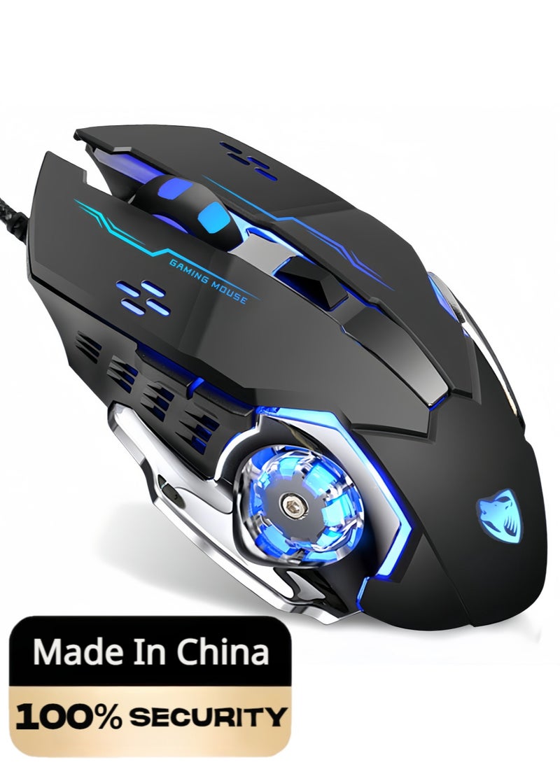 تي- وولف - RGB ألعاب الكمبيوتر الماوس ,ماوس العاب سلكي، 4 أزرار الماوس السلكية مكتب ، لا تأخير في ألعاب الكمبيوتر الماوس - Image 1