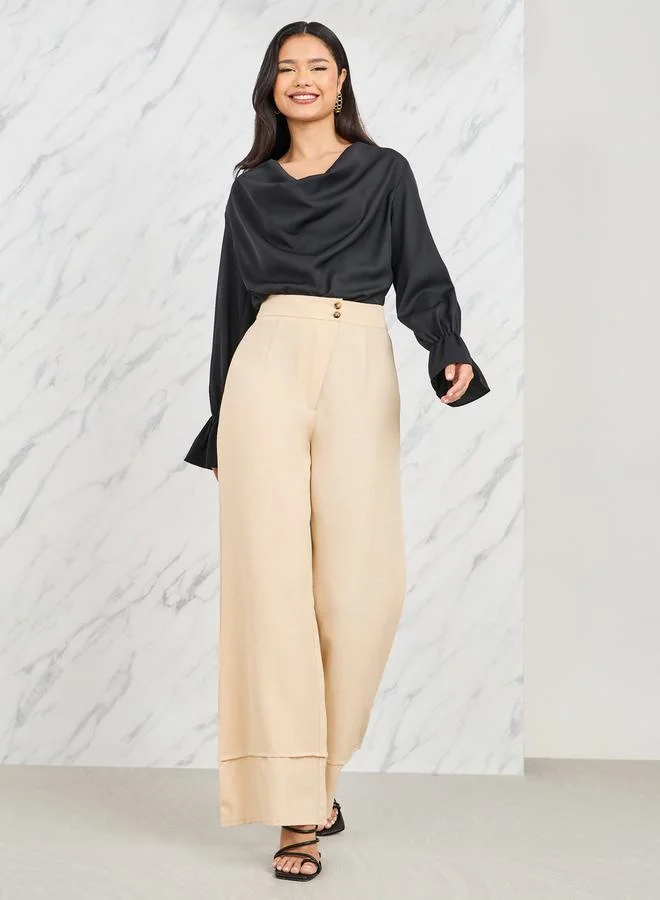 Styli V Neck Long Sleeves Solid Bodysuit