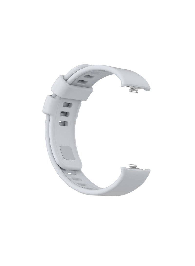 Strap Compatible with Redmi Watch 5/4,Xiaomi Mi Band 9 Pro/8 Pro Soft TPU Adjustable Band for Men and Women,Light Grey  - Image 1