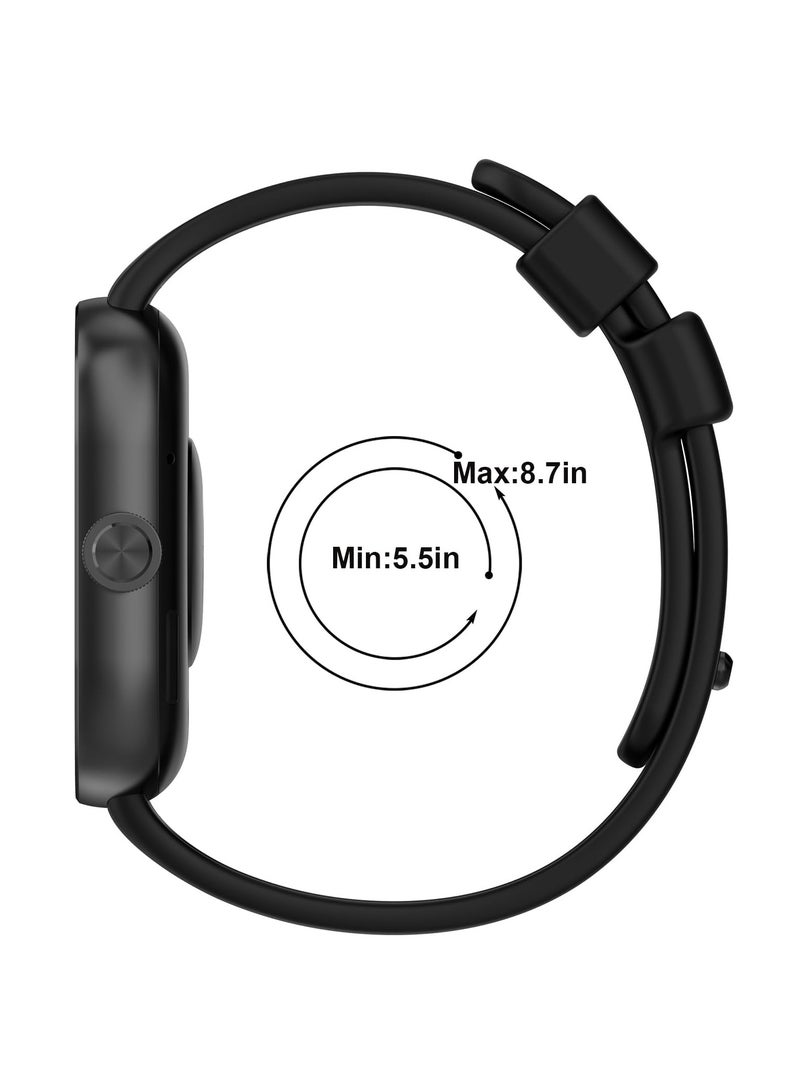 Strap Compatible with Redmi Watch 5/4,Xiaomi Mi Band 9 Pro/8 Pro Soft TPU Adjustable Band for Men and Women,Light Grey  - Image 3
