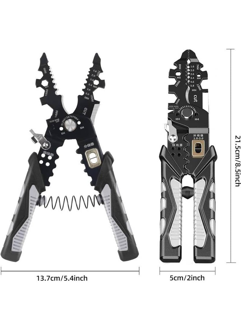 J&UNIQUE JUNIQUE 25in1 Multifunction Wire Stripper Cutter Professional Electrician Pliers for Cutting Crimping Stripping Electrical Cables HeavyDuty Insulated Tool for Precise Wiring Jobs  - Image 3