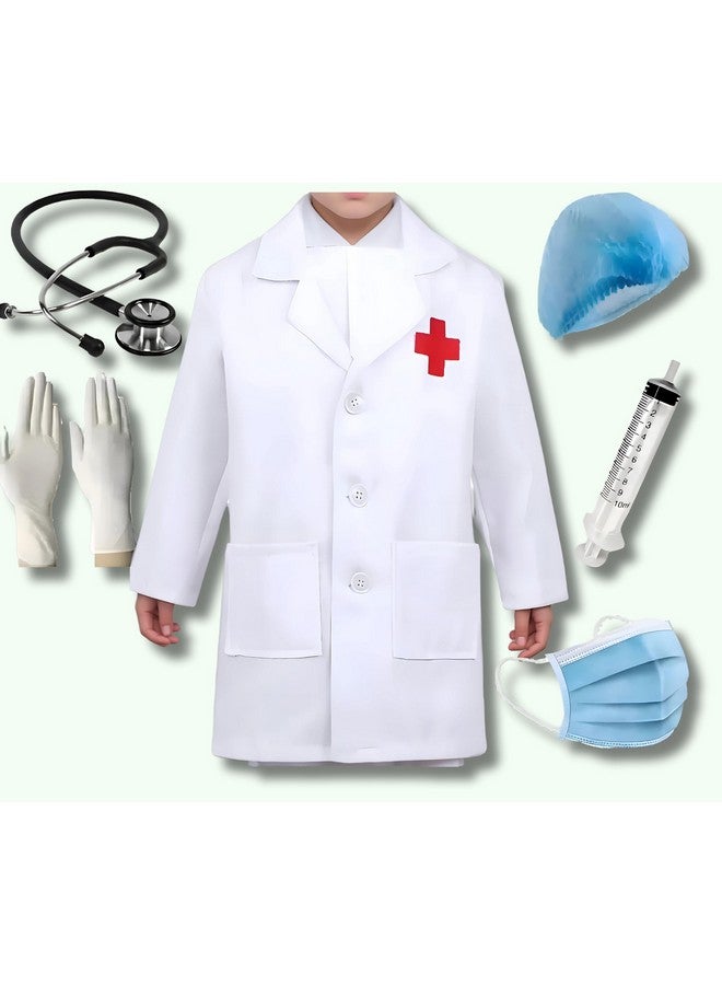 FANCY DRESS WORLD Kids Community Helpers Doctor's & Nurse's Coat|Costumes for boys & girls (Doctor coat, 5-6 Years)  - Image 1