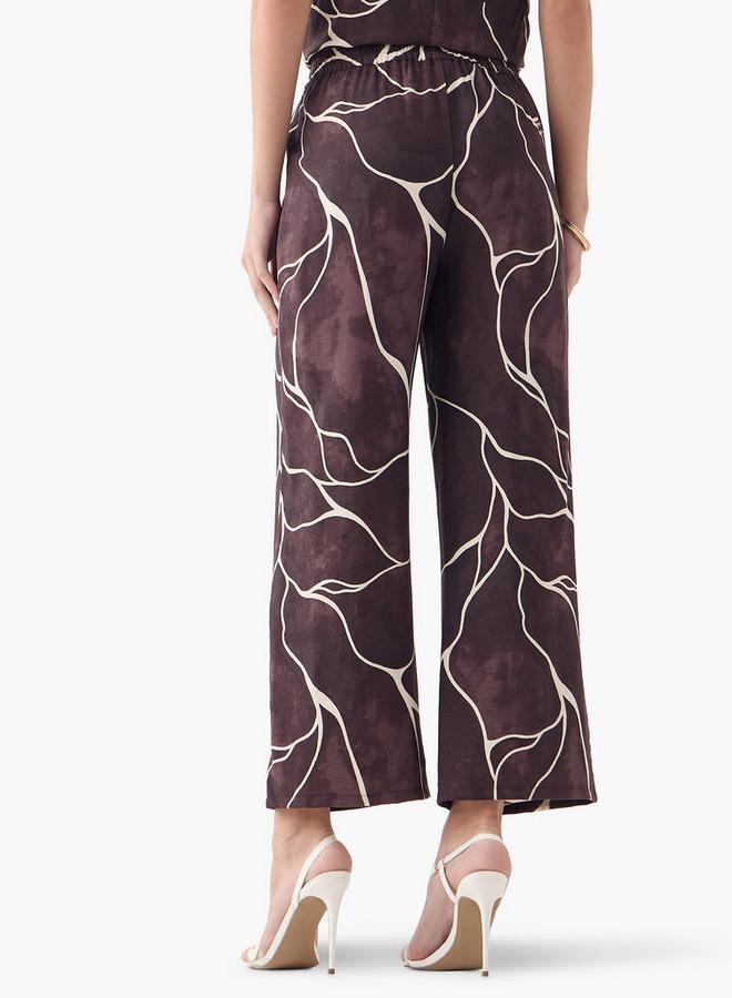 ايكونيك بنطلون مريح مطبوع برباط وجيوب - Image 3