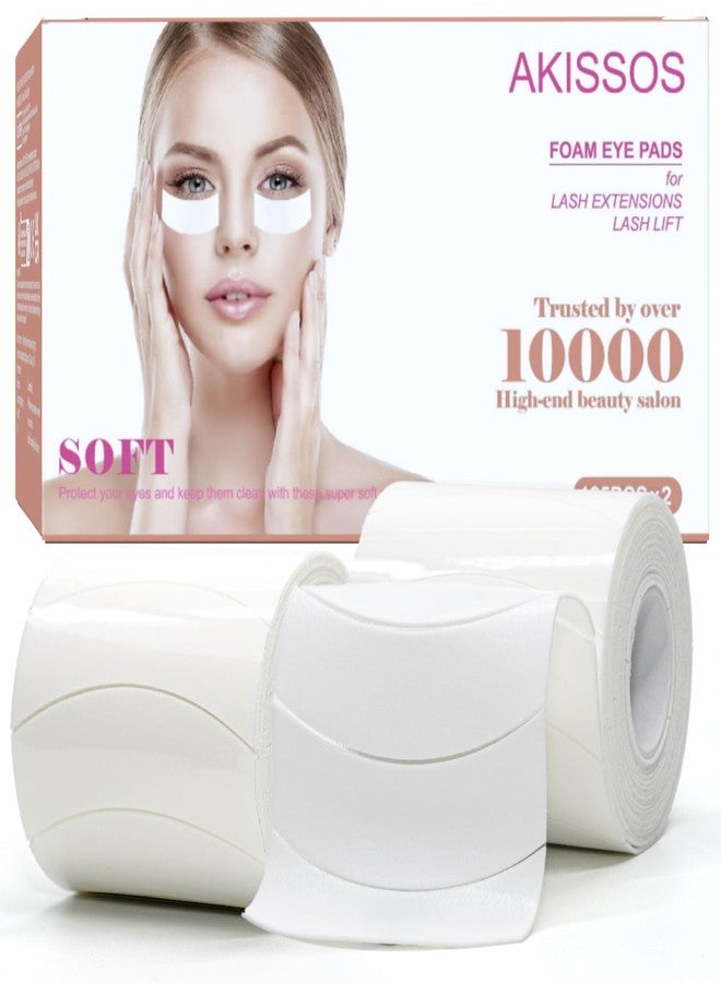 Akissos Under Eye Pads for Lash Extensions，Akissos Gen II 250 Pcs Premium Thick Foam Lash Pads, Foam Eye Pads for Eyelash Extensions,Eyelash Patches Non Slip, Eyelash Tape for All Skin & Watery Eyes - Image 1
