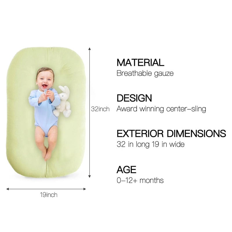 Infant Support Cushion - Portable Baby Lounger for Newborns, 0-24 Months, Soft Cotton with Cover - Image 2