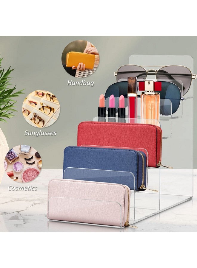 DOITOOL DOITOOL Clear Acrylic Riser Display Shelf 6 Tier, Acrylic Riser Display Stands for Pops Figure, Makeup Organizer, Sunglasses, Wallet, Collection Display for Table, Cabinet, Countertops  - Image 2