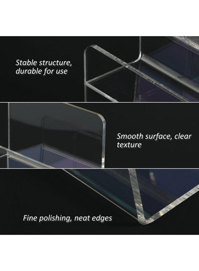 DOITOOL DOITOOL Clear Acrylic Riser Display Shelf 6 Tier, Acrylic Riser Display Stands for Pops Figure, Makeup Organizer, Sunglasses, Wallet, Collection Display for Table, Cabinet, Countertops  - Image 5