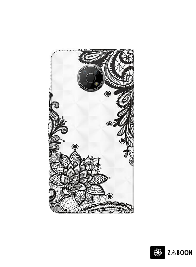 Zaboon Protective Case Cover For Nokia G300 3D Painting Pattern TPU + PU Leather - Image 3