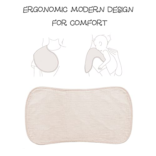Konssy Muslin Baby Burp Cloths Sets for Unisex- 6 Pack Large 100% Cotton Burping Clothes for Newborn, Baby Girls and Boys - Image 2