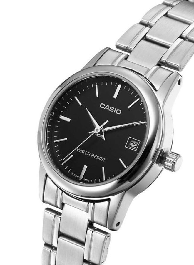 CASIO Women Stainless Steel Analog Watch LTP-V002D-1A - 38 mm - Silver - Image 4